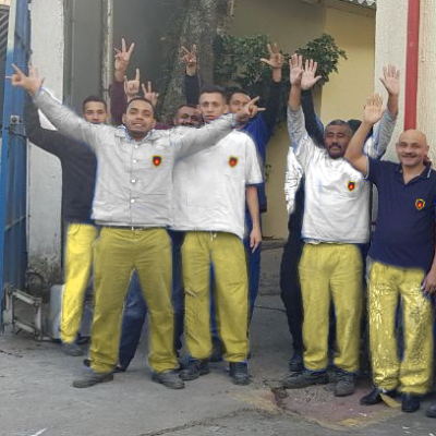 Trabalhadores reunidos